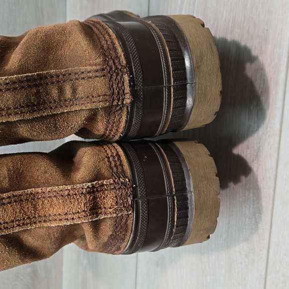 Vintage Sorel Mens Leather Duck Boots Insulated lined shoes sz 9 - Picture 7 of 12